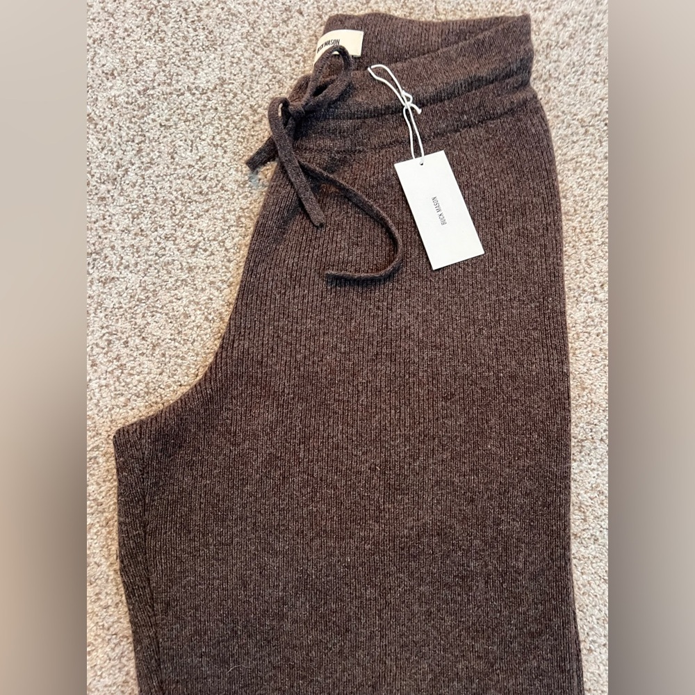 LOUNGE WOOL WIDE LEG PANT